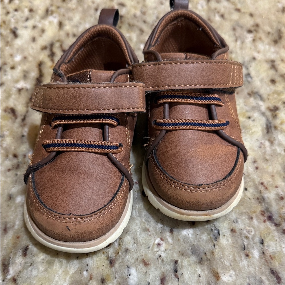 Stride Rite Ethan Brown Baby Walker Shoes